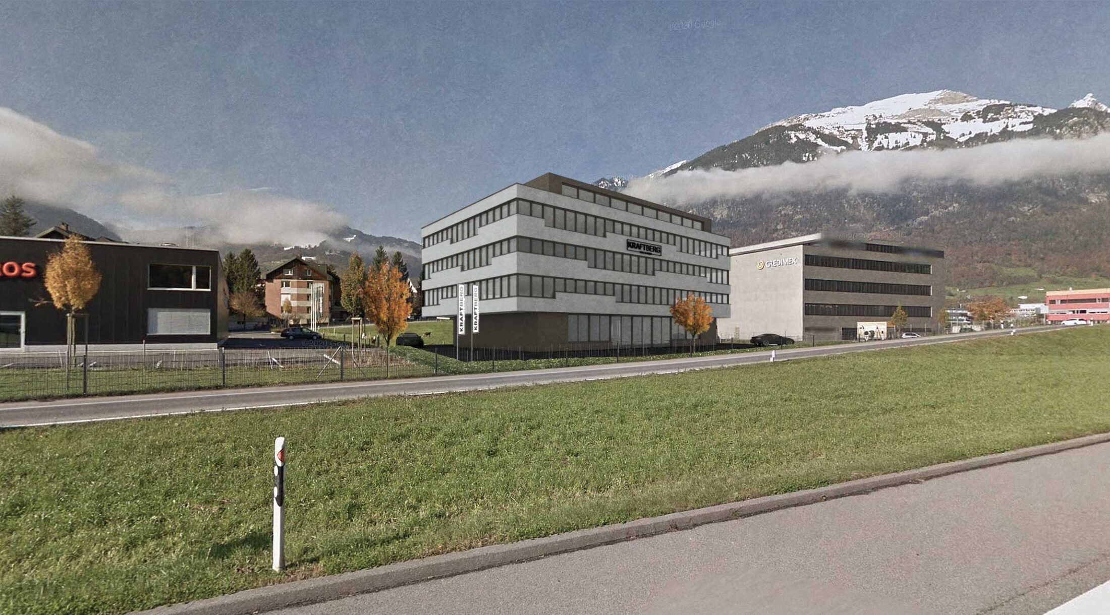 Visualisierung eines Industriegebäudes in Alpnach, Obwalden