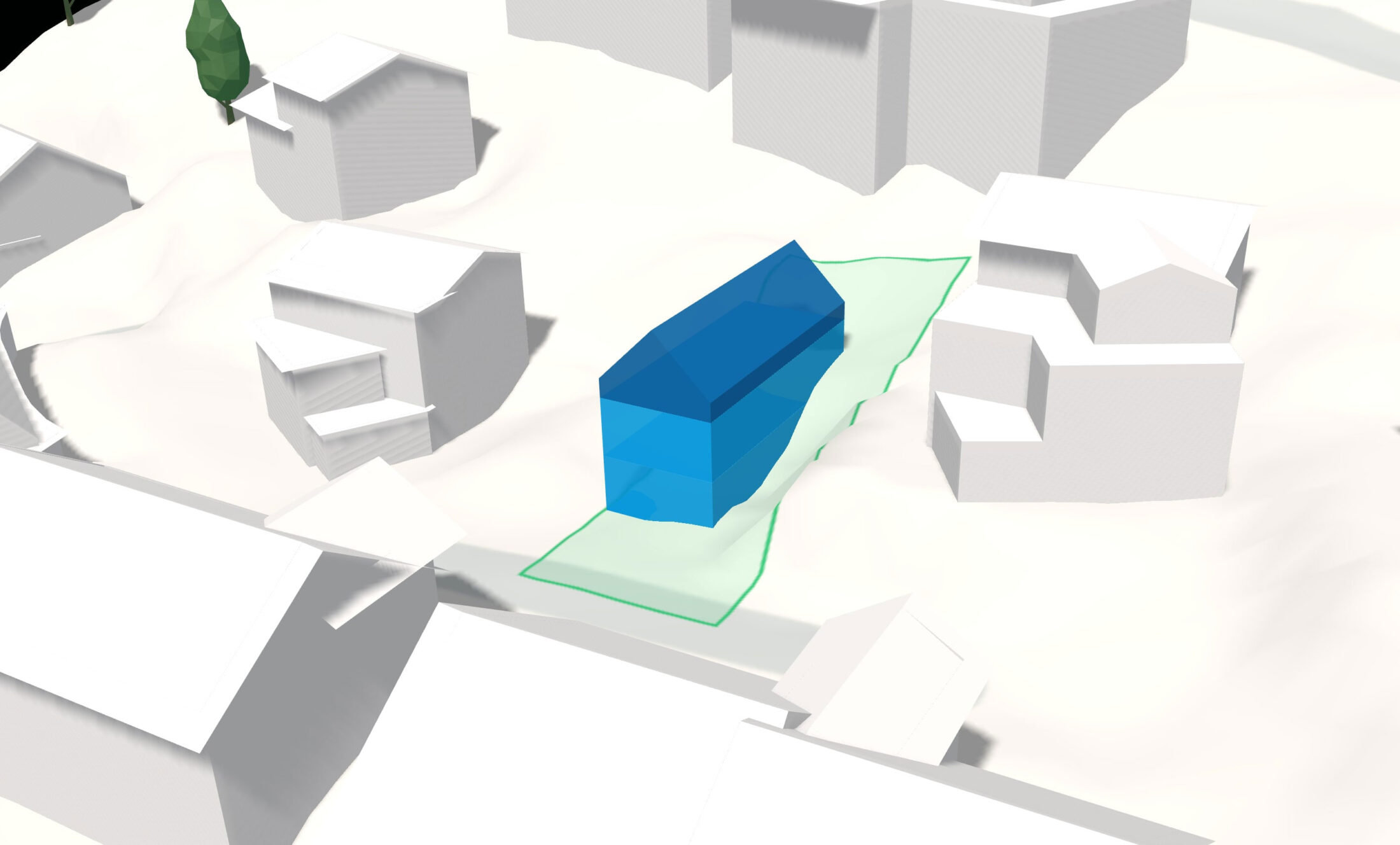 Machbarkeitsstudie eines Mehrfamilienhauses in Ennetbürgen, Nidwalden