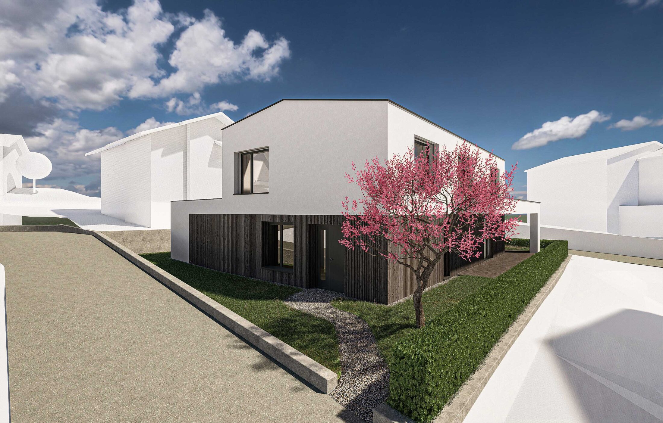 Visualisierung eines Einfamilienhauses in Wolfenschiessen, Nidwalden